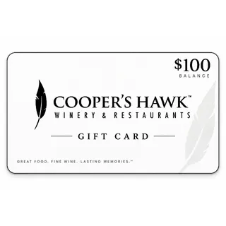 $100.00 USD COOPERS HAWK GIFT CARD