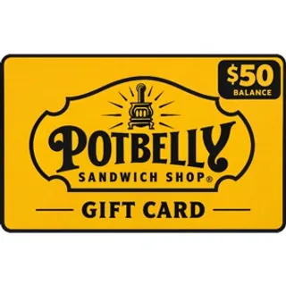 $50.00 USD POTBELLY SANDWICH SHOP GIFT CARD
