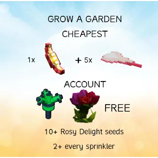 Fossilight x1 + Elephant Ears x5 ROBLOX ACCOUNT - GROW A GARDEN