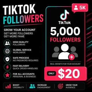 5,000 TikTok Followers