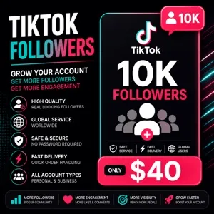 10,000 TikTok Followers