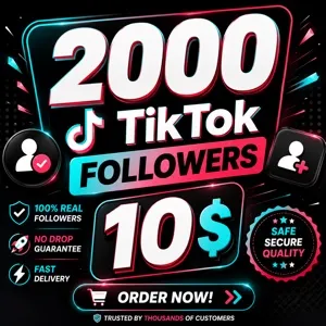 TikTok follower 2000 10$