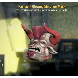 Fasnacht Glowing Minotaur Mask