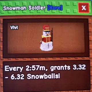 Snowman Soldier