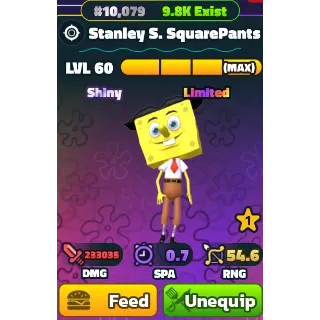 Stanley S. Squarepants from spongebob tower defense.