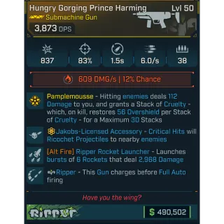 Borderlands 4✅Prince Harming Jakobs AF Ripper✅PC/PS4/PS5/XBOX