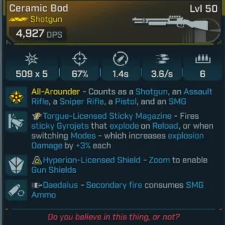 Borderlands 4 Ceramic Bod