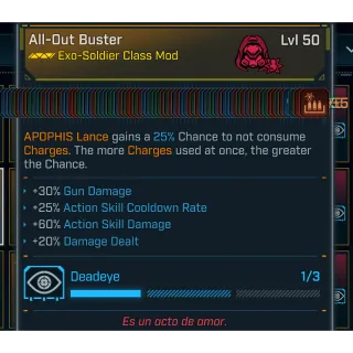 Borderlands 4✅Modded Rafa Class Mod✅All Skills✅All Out Buster✅PC/XBOX/PS4/PS5