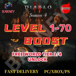 Diablo 4 Level Boost 1-70