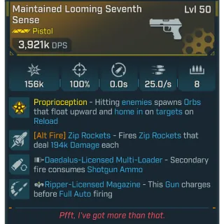 Borderlands 4 Modded Weapon Seventh Sense 3921K DPS✅PC/PS/XBOX