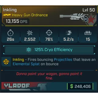 Borderlands 4✅Inkling - Heavy Gun Ordnance✅PC/PS4/PS5/XBOX