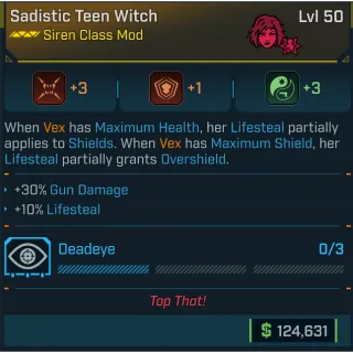 Borderlands 4✅Sadistic Teen Witch - Siren Class Mod✅PC/XBOX/PS4/PS5