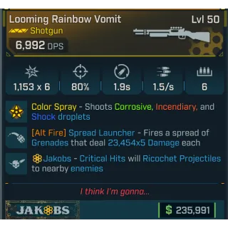 Borderlands 4 Looming Rainbow Vomit