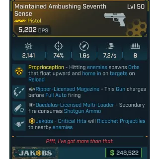 Borderlands 4 Maintained Ambushing Seventh Sense