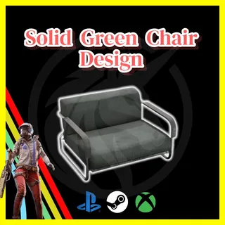 Solid Green Chair Design