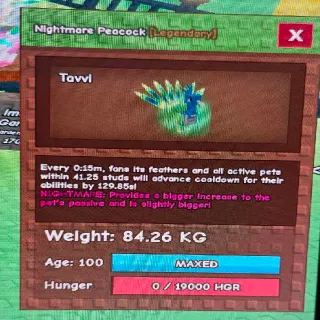 15 Sec Peacock Nightmare