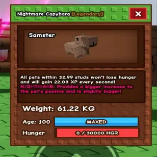 Nightmare Capybara Huge