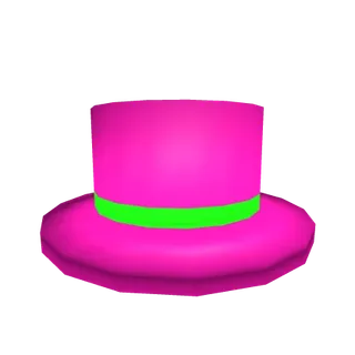 Neon Pink Top Hat