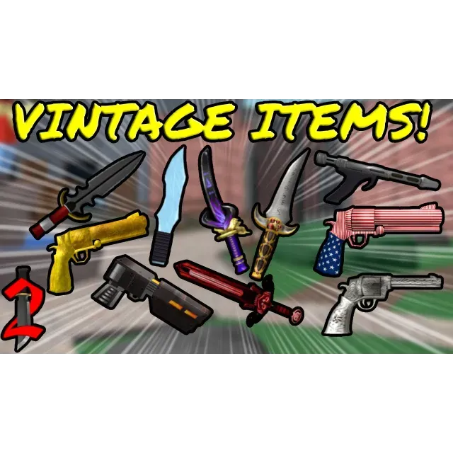 Vintage set MM2 - Murder Mystery 2 Game Items - Gameflip