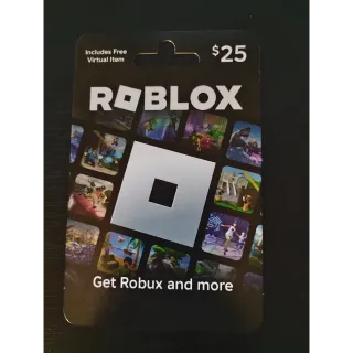 $25.00 USD Roblox Gift Card