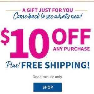 Bath & Body Works $10off ANY PURCHASE+free shipping coupon X5