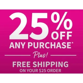 Bath & Body Works 25%+free shipping coupon X10