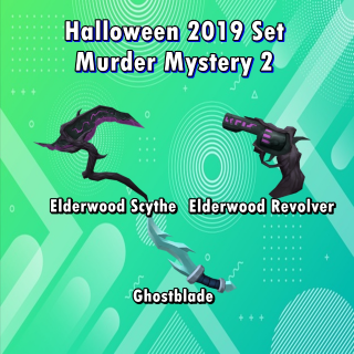 Elderwood Scythe & Eldwrwood Revolver murder mystery 2 MM2 roblox