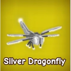 2x Silver Dragonfly