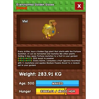Everchanted Golden Goose Age 500 Weight 280KG ++