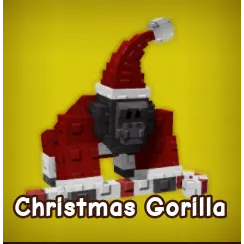 2x Christmas Gorilla