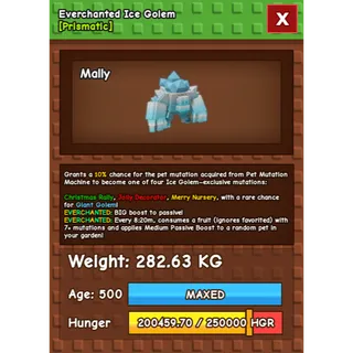 Everchanted Ice Golem Age 500 Weight 280KG ++