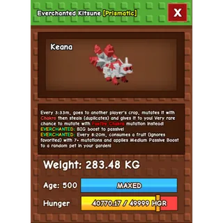 Everchanted Kitsune Age 500 Weight 280KG ++