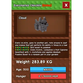 Everchanted Chinchilla Age 500 Weight 280KG ++