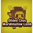 2x Gilded Choc Marshmallow Lamb