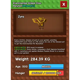 Everchanted Gilded Choc Peryton Age 500 Weight 280KG ++