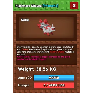 Nightmare Kitsune Age 100 Weight 38kg ++