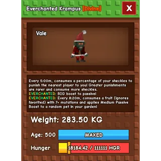 Everchanted Krampus Age 500 Weight 280KG ++