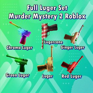 Roblox Murder Mystery 2 MM2 Luger Set read Description Fast 