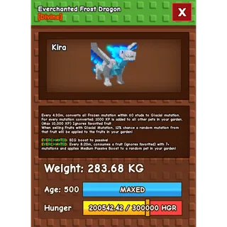 Everchanted Frost Dragon Age 500 Weight 280KG ++