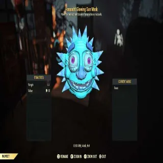 Fasnacht Glowing Sun Mask