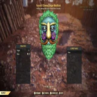 Fasnacht Glowing Veggie Man Mask