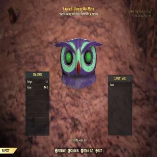 Fasnacht Glowing Owl Mask