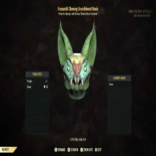Fasnacht Glowing Scorchbeast Mask