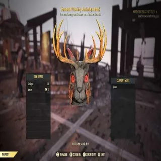 Fasnacht Glowing Jackalope Mask