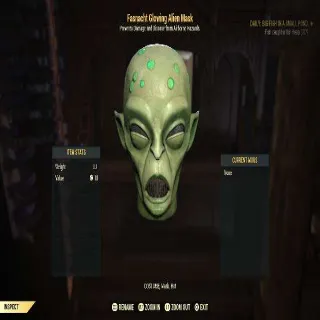 Fasnacht Glowing Alien Mask