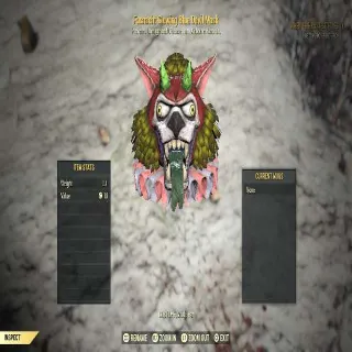 Fasnacht Glowing Blue Devil Mask