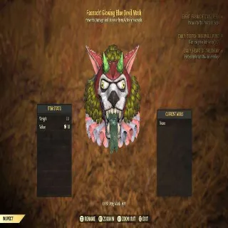 Fasnacht Glowing Blue Devil