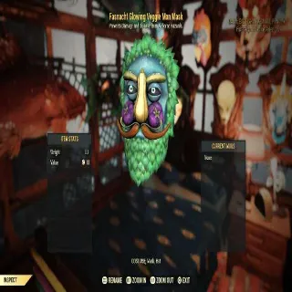 Fasnacht Glowing Veggie Man Mask