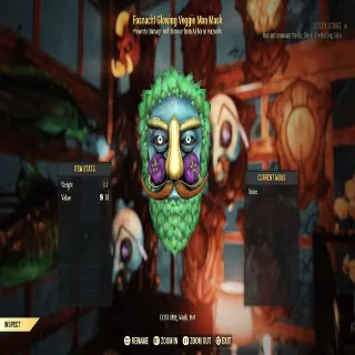Fasnacht Glowing Veggie Man Mask