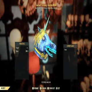 Fasnacht Glowing Unicorn Mask